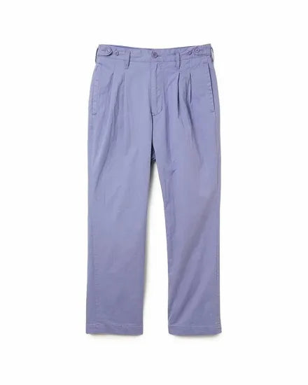 nonnative | OFFICER CHINO TROUSERS COTTON DOBBY STRIPE PIGMENT DYE
