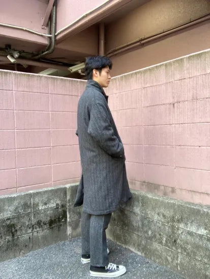 nonnative | WANDERER LONG PUFF COAT WOOL HERRINGBONE WITH WINDSTOPPER