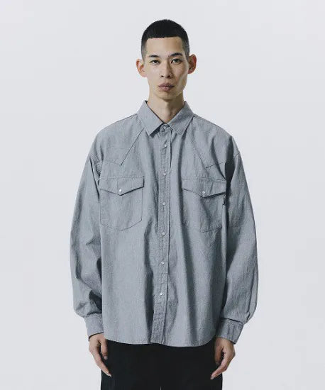 ROTTWEILER | R9 GRAY DENIM SHIRT