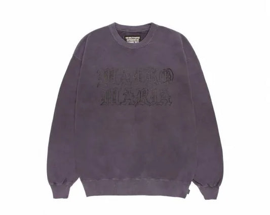 WACKO MARIA | WASHED MIDDLE WEIGHT CREW NECK SWEAT SHIRT