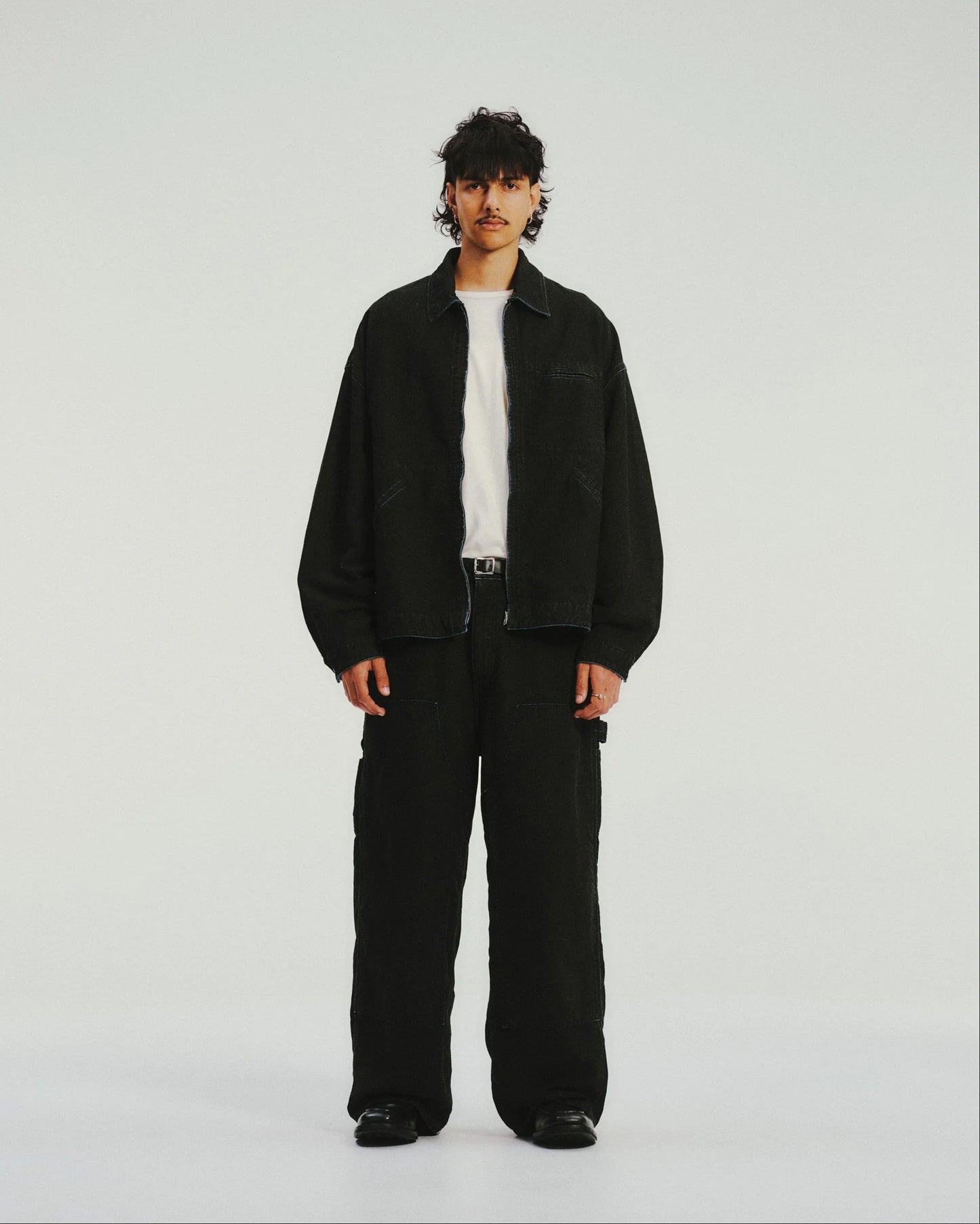 COOTIE | Grainy Denim Double Knee Painter Pants