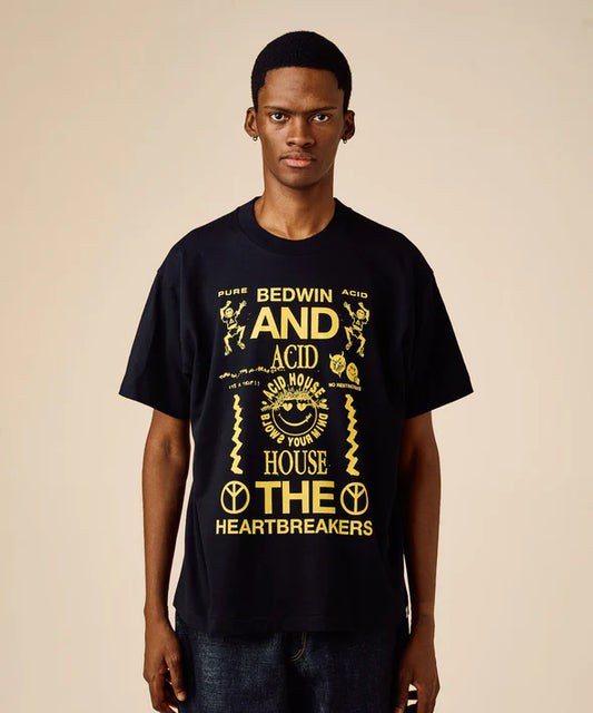 BEDWIN & THE HEARTBREAKERS | S/S PRINTED TEE "Acid House"