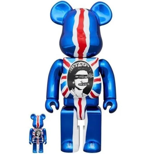 MEDICOM TOY | BE@RBRICK Sex Pistols "God Save The Queen" Chrome Ver. 100% & 400%【店頭販売のみ】