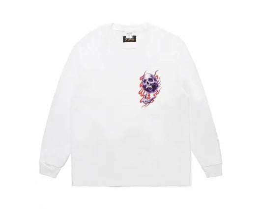 WACKO MARA | 56 TATTOO STUDIO / WASHED HEAVY WEIGHT CREW NECK LONG SLEEVE T-SHIRT