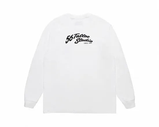 WACKO MARA | 56 TATTOO STUDIO / WASHED HEAVY WEIGHT CREW NECK LONG SLEEVE T-SHIRT