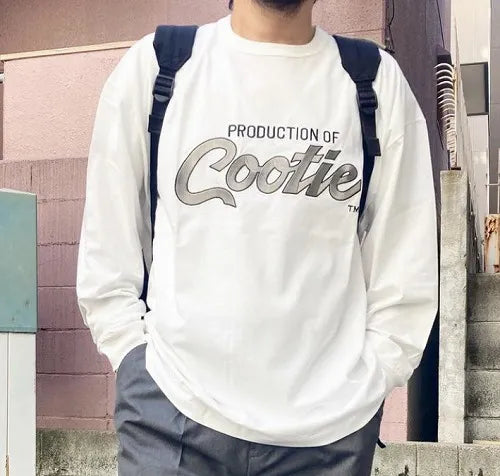 COOTIE | Embroidery Oversized L/S Tee (PRODUCTION OF COOTIE)