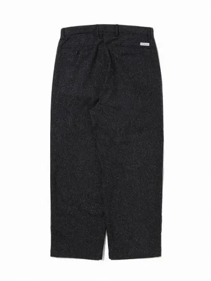 COOTIE | Silk Nep Herringbone 2 Tuck Wide Trousers