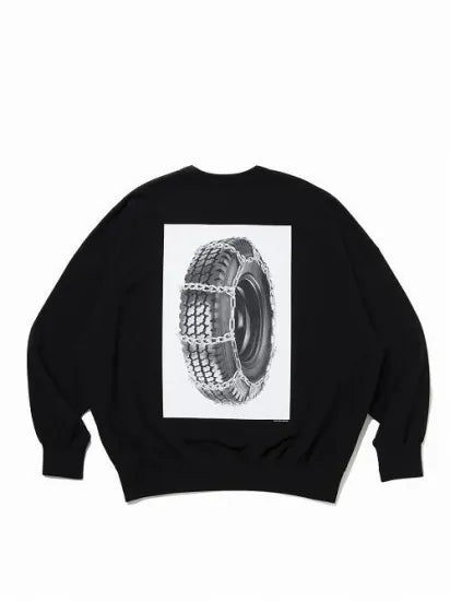 COOTIE | Print Sweat Crew (Tire with Chains)