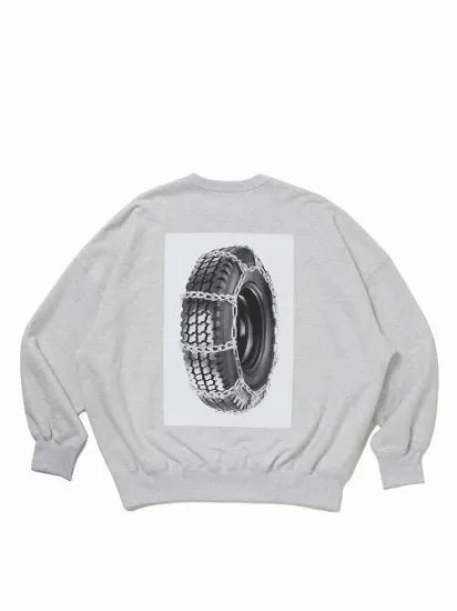 COOTIE | Print Sweat Crew (Tire with Chains)