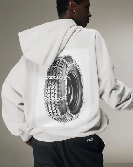 COOTIE | Print Sweat Zip Hoodie (Tire with Chains)