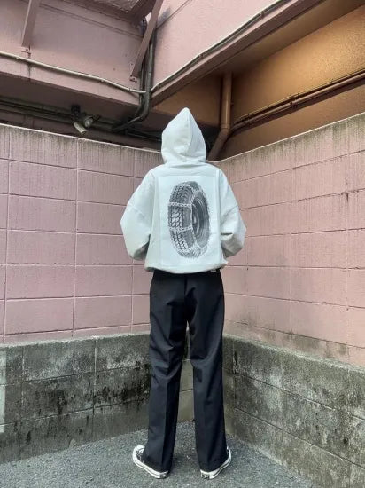 COOTIE | Print Sweat Zip Hoodie (Tire with Chains)