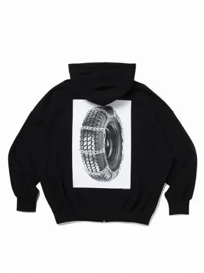 COOTIE | Print Sweat Zip Hoodie (Tire with Chains)