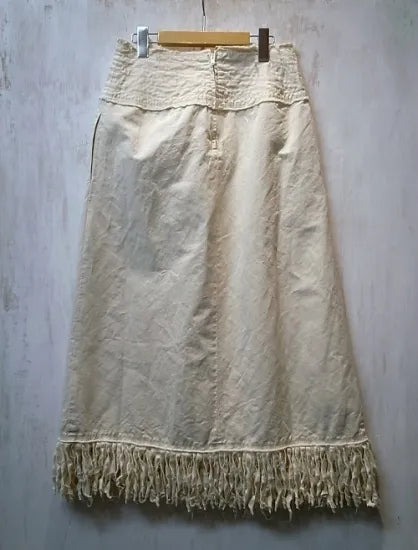 LI HUA | Fringe Long Skirt