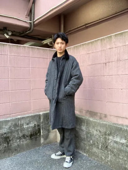nonnative | WANDERER LONG PUFF COAT WOOL HERRINGBONE WITH WINDSTOPPER