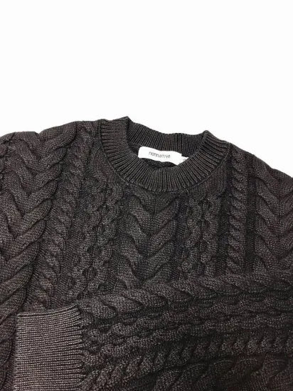 nonnative | MARINER PULLOVER ARAN SWEATER COTTON YARN