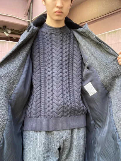 nonnative | MARINER PULLOVER ARAN SWEATER COTTON YARN