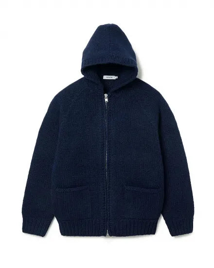 nonnative | WANDERER HAND-KNIT HOODED SWEATER WOOL YARN