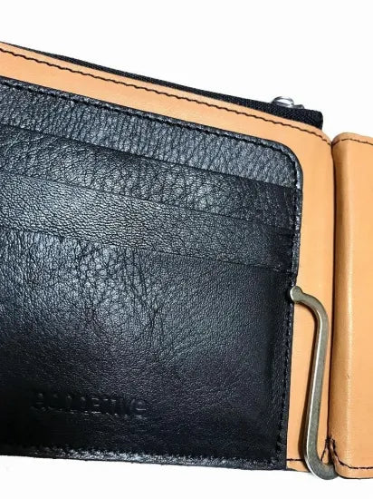 nonnative | DWELLER WALLET COW LEATHER WITH MONEY CLIP