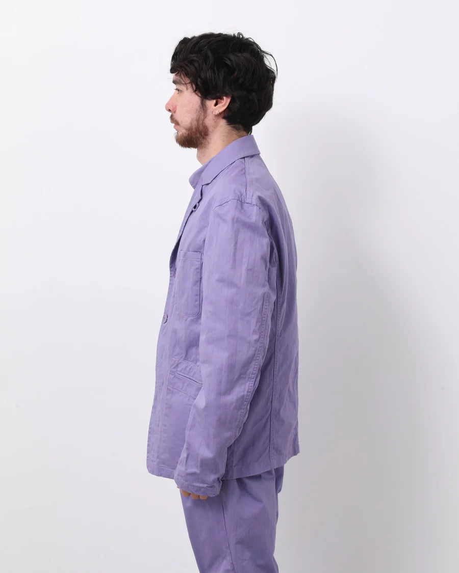 nonnative | OFFICER 5B JACKET COTTON DOBBY STRIPE PIGMENT DYE