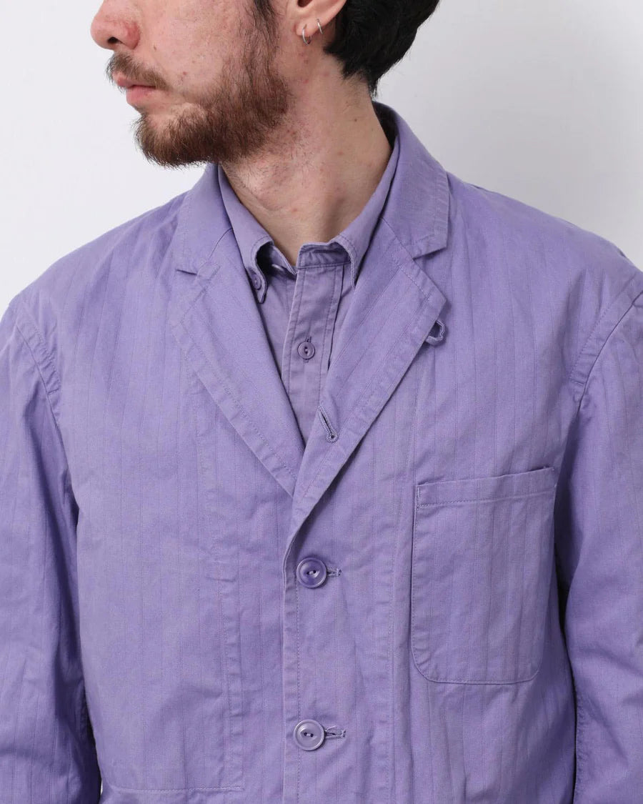nonnative | OFFICER 5B JACKET COTTON DOBBY STRIPE PIGMENT DYE