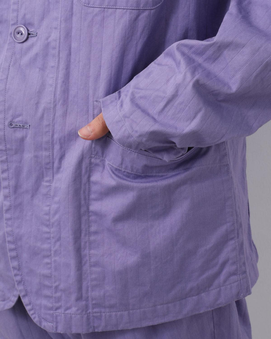 nonnative | OFFICER 5B JACKET COTTON DOBBY STRIPE PIGMENT DYE
