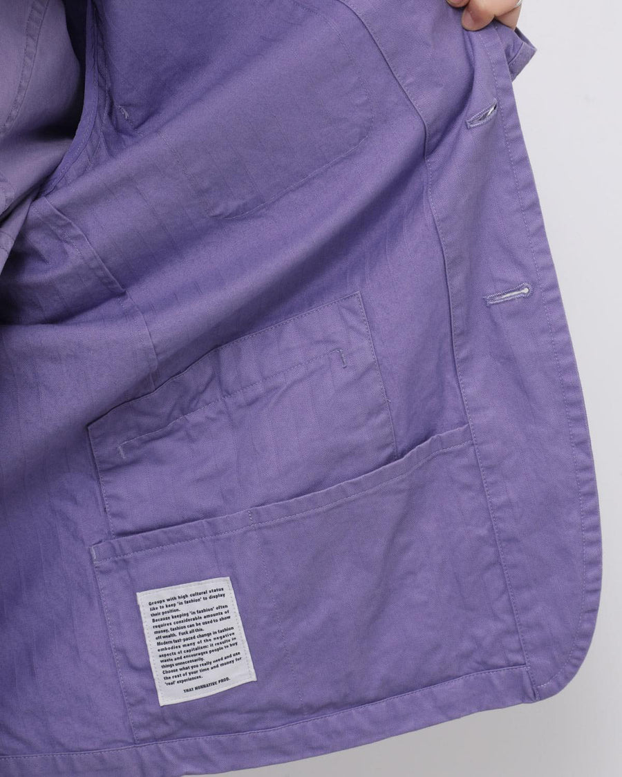 nonnative | OFFICER 5B JACKET COTTON DOBBY STRIPE PIGMENT DYE