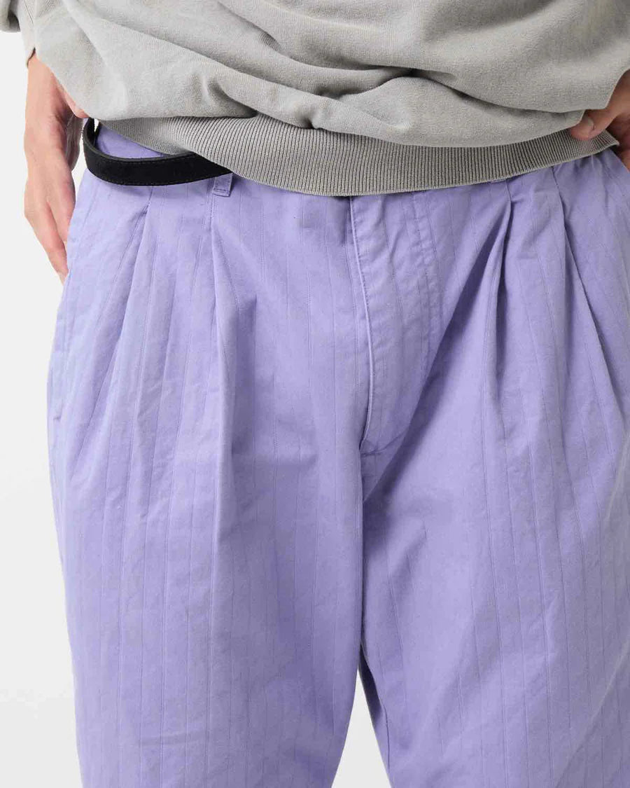 nonnative | OFFICER CHINO TROUSERS COTTON DOBBY STRIPE PIGMENT DYE