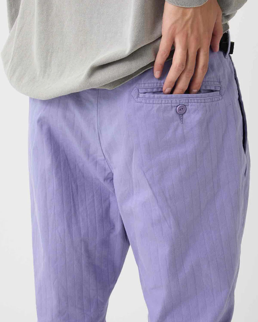 nonnative | OFFICER CHINO TROUSERS COTTON DOBBY STRIPE PIGMENT DYE