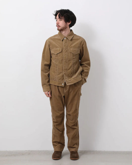 nonnative | WORKER TROUSERS COTTON CORD SULFUR DYE