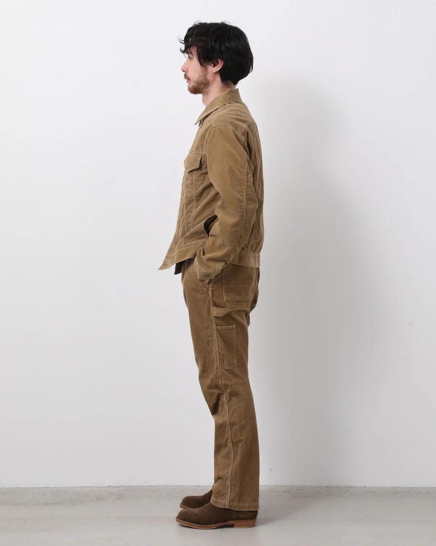 nonnative | WORKER TROUSERS COTTON CORD SULFUR DYE