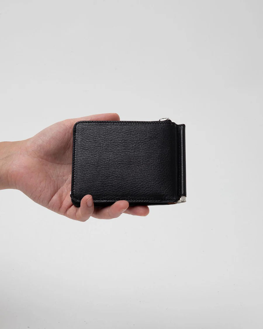 nonnative | DWELLER WALLET COW LEATHER WITH MONEY CLIP
